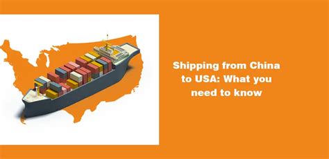 how are things shipped from china to usa
